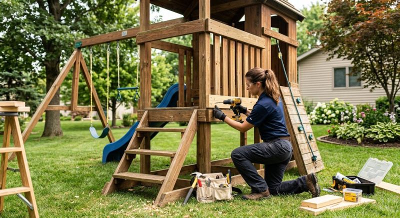 Playset Repair in Overland Park, KS