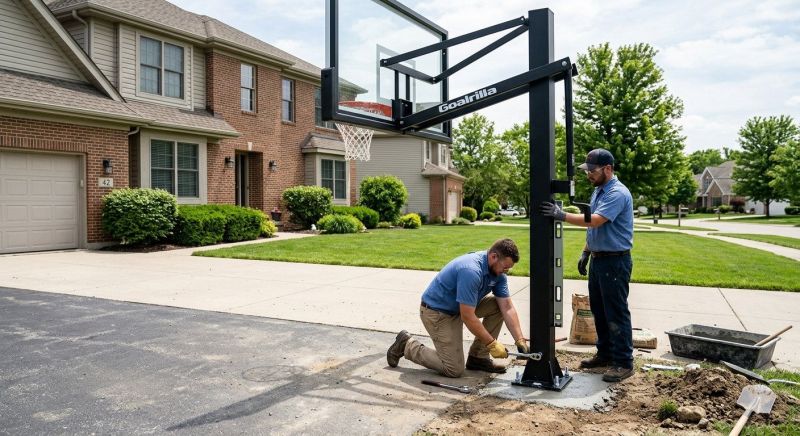 Basketball Goal Installation in Longmont, CO