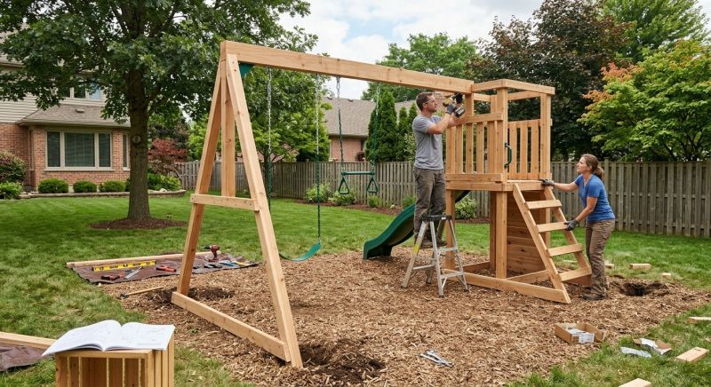 Swing Set Installation in Kansas City, MO