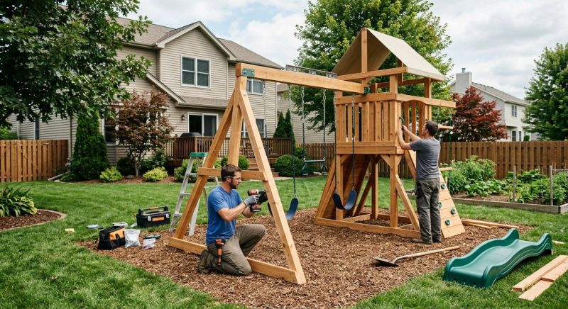 Swing Set Installation in Denver, CO