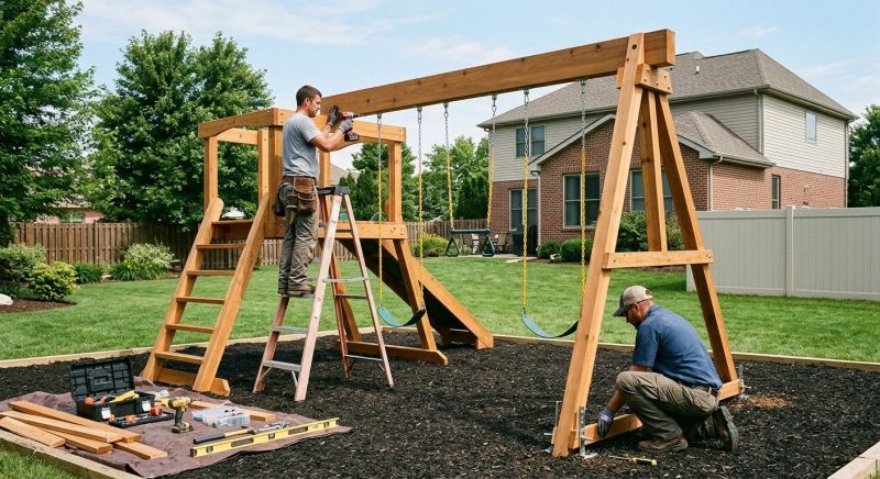 Swing Set Installation in Longmont, CO